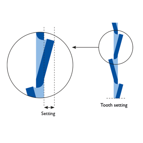 Tooth setting